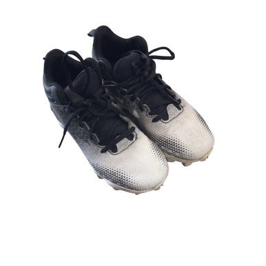 Used Under Armour BASEBALL CLEATS BB/SB Cleats Black And White Junior 02.5 11760-S000082327