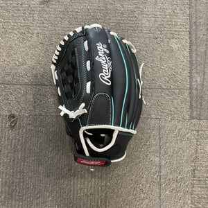 Used Rawlings FAST PITCH SOFTBALL BB/SB Glove LH Throw Black 11 1/2" 11614-S000222094