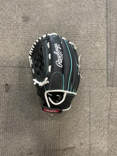Used Rawlings FAST PITCH SOFTBALL BB/SB Glove LH Throw Black 11 1/2" 11614-S000222094
