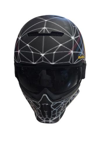 Almost NEW RUROC Snowsport Helmet Adult Black MEDIUM LARGE 11706-S000363312