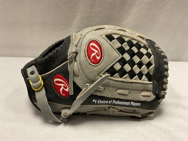 Used Rawlings RBG4 MARK OF A PRO BB/SB Glove RH Throw Black and Grey 13" 11490-S000265916
