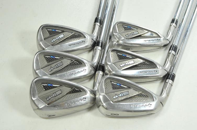 LEFT HANDED TaylorMade SIM2 Max 6-PW,AW Iron Set Regular Flex KBS Steel # 202944