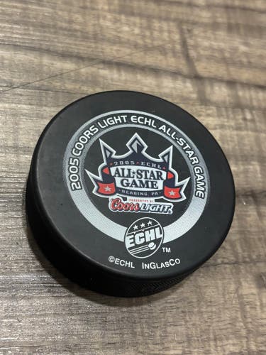 2005 ECHL All Star Game Hockey Puck Reading Puck