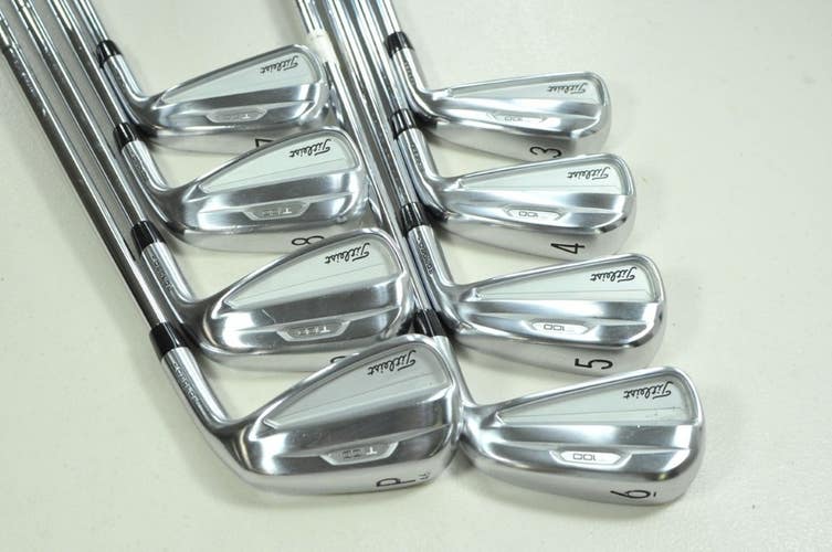 Titleist T100 2021 3-PW Iron Set Stiff Flex Right DG S300 105g Steel # 202957