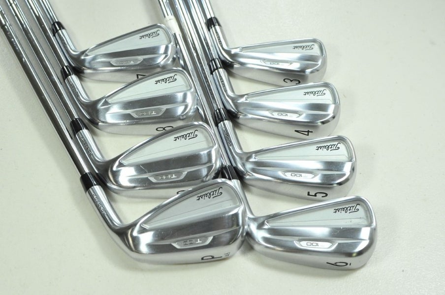 Titleist T100 2021 3-PW Iron Set Stiff Flex Right DG S300 105g Steel # 202957