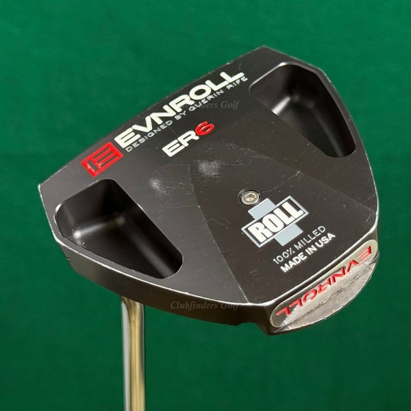 LH Guerin Rife EVNROLL Model ER6 I-Roll Milled 34.5" Single-Bend Mallet Putter