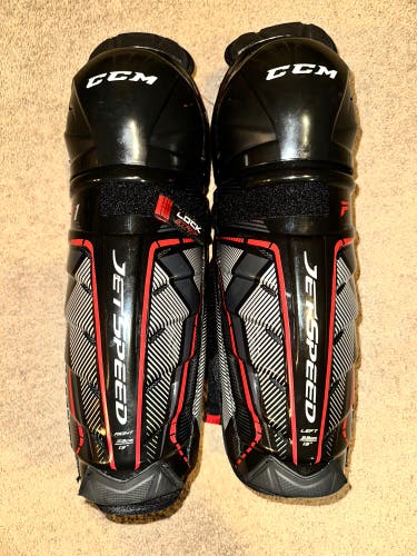 Junior CCM JetSpeed FT1 13" Shin Pads (New)