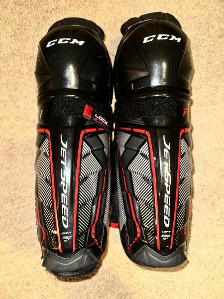 Junior CCM JetSpeed FT1 13" Shin Pads (New)