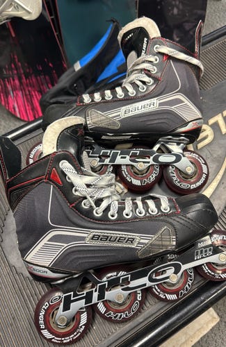 Bauer X500R (Used) Size 7.5 Inline Hockey Skates x500
