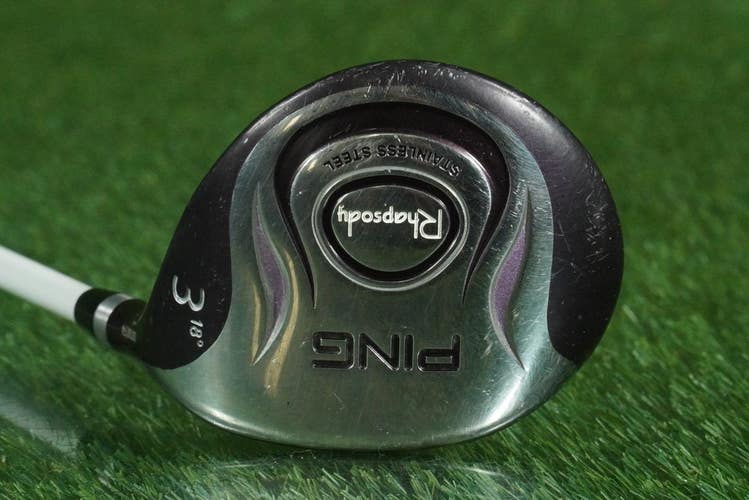 PING RHAPSODY 3 WOOD FAIRWAY 3FW ULT 129 WOMEN'S LADIES FLEX RH 18 + HEADCOVER