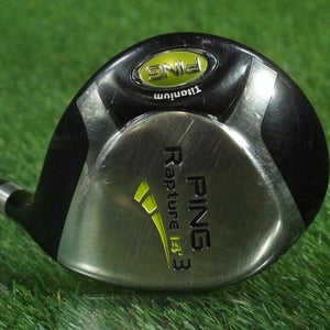 PING RAPTURE 3 WOOD TITANIUM FAIRWAY 3FW TFC909F REGULAR FLEX RH 14 + HEADCOVER
