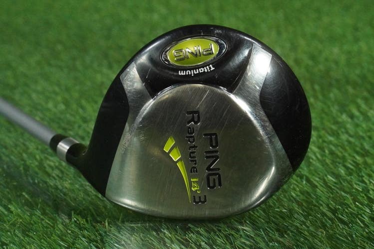 PING RAPTURE 3 WOOD TITANIUM FAIRWAY 3FW TFC909F REGULAR FLEX RH 14 + HEADCOVER