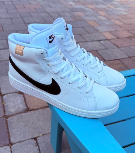 Mens Nike Court Royale 2 Mid "White Onyx" Athletic Sneakers Authenticated Sz 12