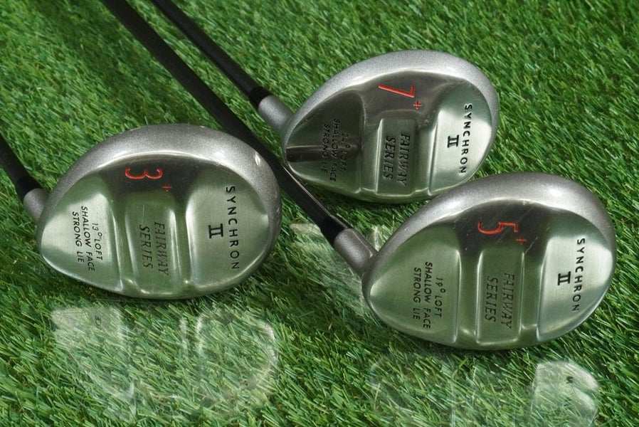 SYNCHRON II WOODS SET FAIRWAY SERIES 3,5,7 GRAFALLOY GRAPHITE REGULAR RH ~ NICE!