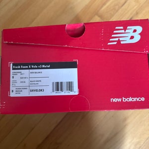 Black Women's Size M 8.0 (W 9.0) New Balance Low Top Metal (New)