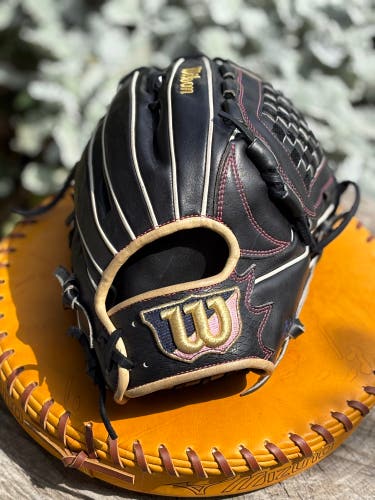 Wilson Staff RH Baseball Glove 12" Japan custom basket web teddy bear (Used)