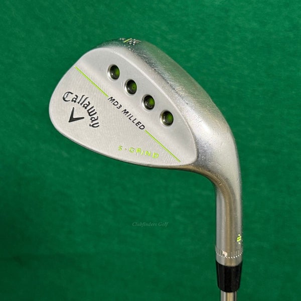 Callaway MD3 Milled Chrome 58-9S 58 Lob Wedge Dynamic Gold Steel Wedge Flex