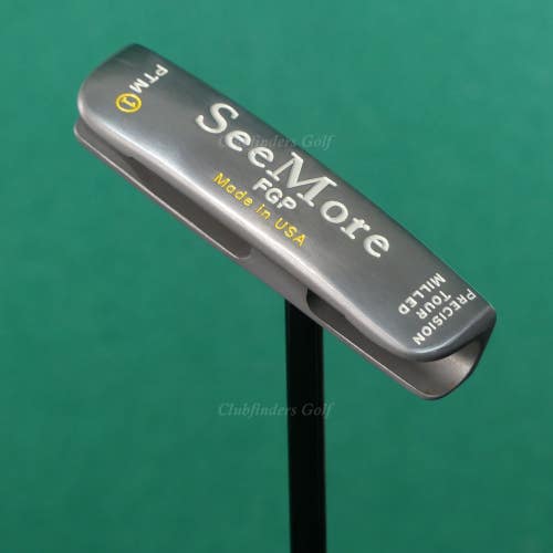 SeeMore FGP PTM 1 Precision Tour Milled 35" Putter Golf Club w/ Headcover