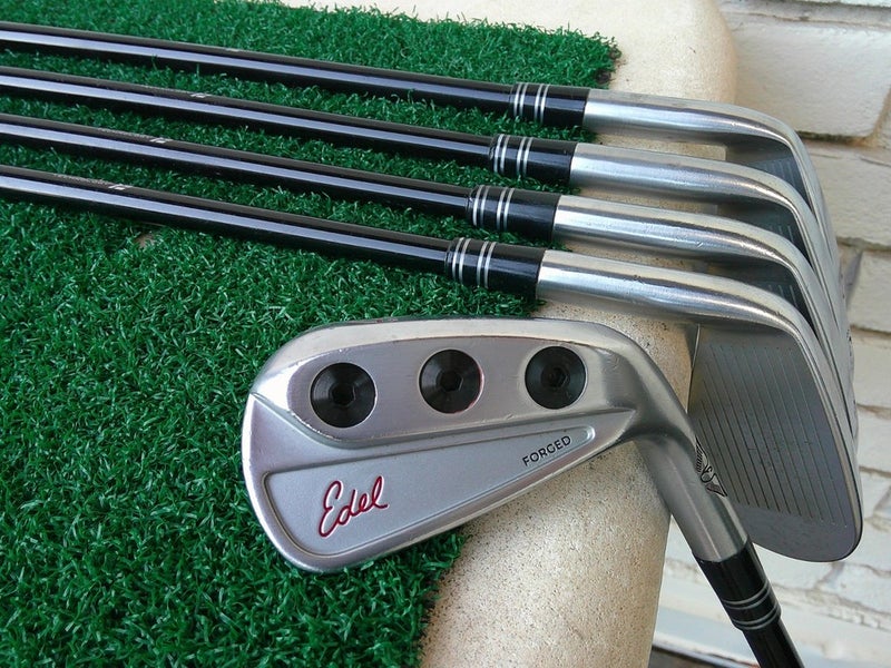 EDEL Forged SMS (7i-PW+GW) Iron Set w/ MMT 95g Stiff Flex Shafts