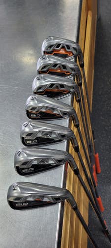 Used Cobra BIO CELL ORANGE Mens Iron Set RH 4I-PW 11497-S000152261