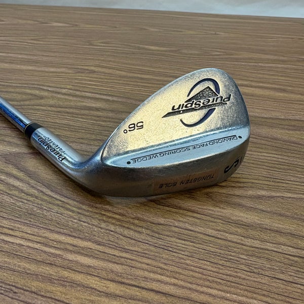 Men's Purespin Diamond Face Scoring Wedge RH Regular Flex 56 Degree Steel Shaft (Used