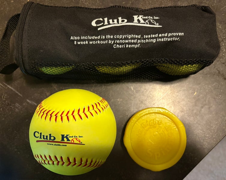 Club K Weighted Ball Set ,Spin Right Spinner, 14” Club K softball