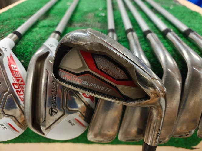 Taylormade Aeroburner HL Golf Hybrid/Iron Set 4H,5H-PW,SW Ladies Flex Graphite
