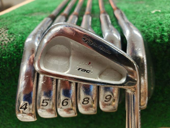 Taylormade RAC Coin Forged Combo Golf Iron Set 4-9,48 No 7 Iron Stiff Flex S300