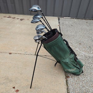 Adams Ti Plus 11 Piece  Ladies Flex Graphite Complete Golf Set w Ping Stand Bag