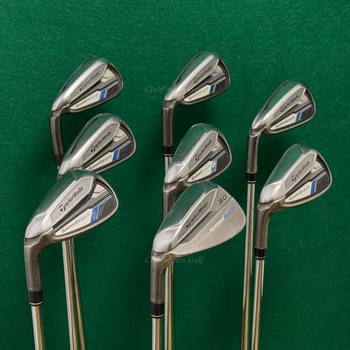 LH TaylorMade SpeedBlade 4-AW Iron Set Project X Rifle 6.0 Steel Stiff