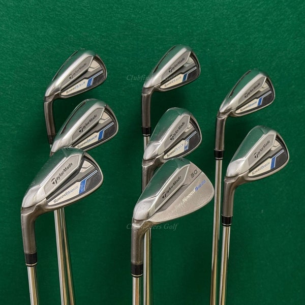 LH TaylorMade SpeedBlade 4-AW Iron Set Project X Rifle 6.0 Steel Stiff