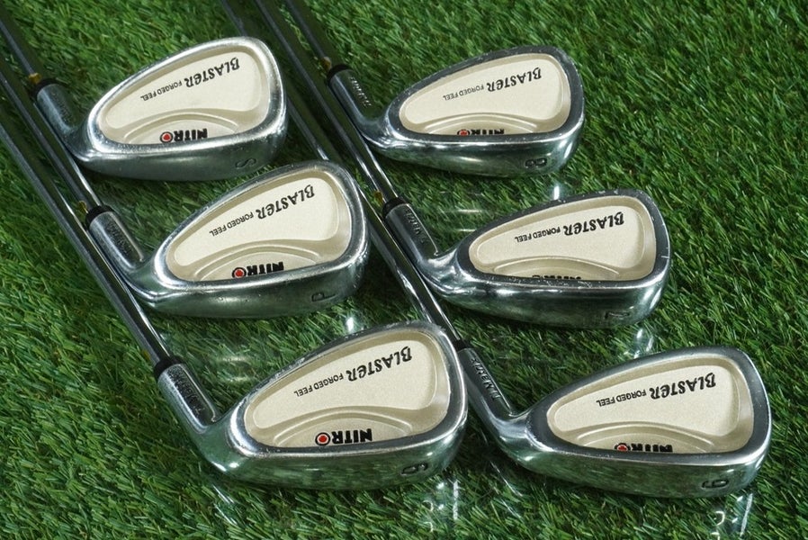 NITRO BLASTER JUNIOR GOLF IRONS SET 6-PW,SW YOUTH FITS KIDS 63"-66 TALL RH