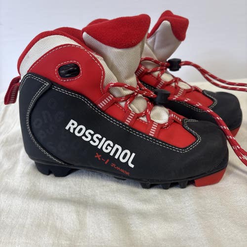 EURO SIZE 33 US Kids Size 2 ROSSIGNOL X-1 Junior Cross Country Ski Boots