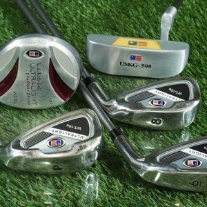 U.S. KIDS GOLF WT-10U JUNIOR STARTER SET 5pc. 3W,PW,8,6,PUTTER KIDS 60"-63 TALL