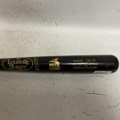 Used Louisville Slugger WHITE SOX GENUINE CWS-87 BB/SB Wood Bat 34" 11855-S000190901
