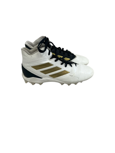 Used Adidas FREAK MID Adult FB Cleats Black And White Senior 8 11692-S000141742