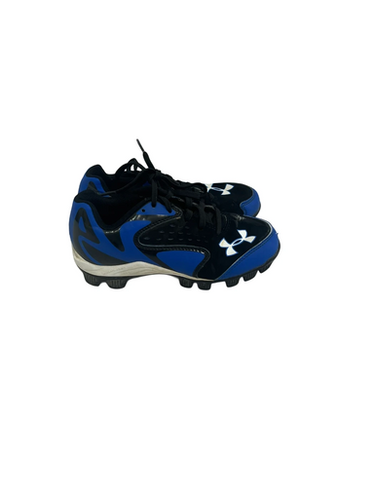 Used Under Armour LEADOFF BB/SB Cleats Black And Royal Blue Junior 01 11692-S000141832