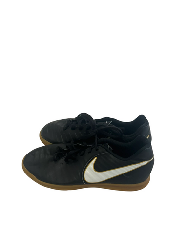 Used Nike TIEMPO Soccer Indoor Shoes Black Junior 06 11692-S000141869