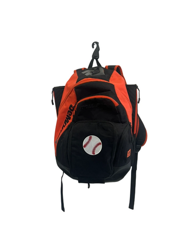 Used Demarini VOODOO BB/SB Player Backpack Black And Orange 11692-S000141888