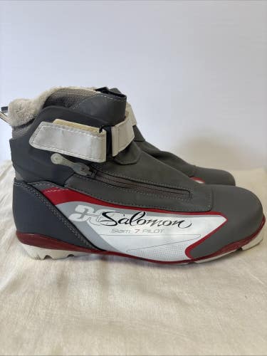 EURO SIZE 40 2/3 US Size 8.5 SALOMON SIAM 7 PILOT Cross Country Ski Boots
