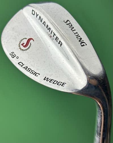Spalding Golf Dynamiter Classic Chrome Lob LW Wedge 58* Steel Dynamic Gold RH