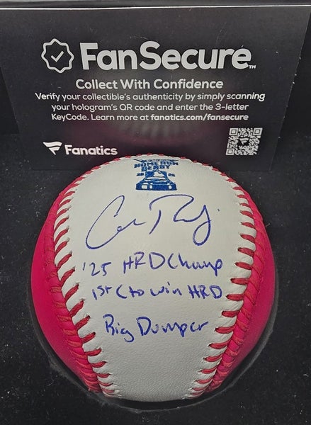 2025 All Star Game Mariners CAL RALEIGH Signed Home Run Derby Moneyball 9/50