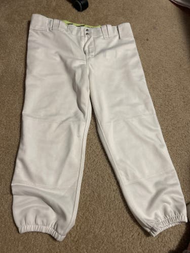 White Women's Large Adult Mizuno Game Pants (Used)