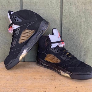 Men's Size M 9.0 (W 10.0) Jordan Shoes (Used) 2006 Size 9 Nike Air Jordan 5 Retro black / metallic