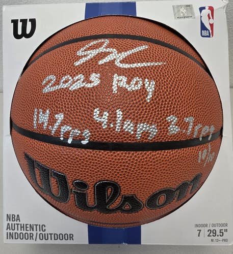 Spurs STEPHON CASTLE Signed Lots Of Inscriptions Auto Pro Basketball LE 10/10
