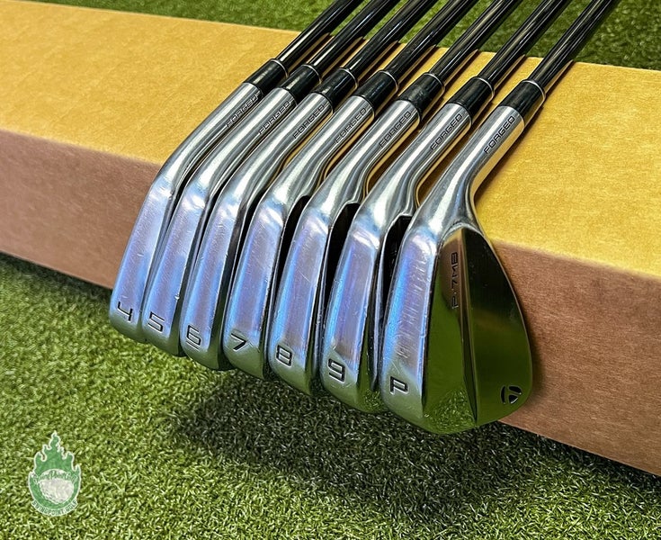 Used TaylorMade P-7MB/P-7MC Forged Irons 4-PW $-Taper 130g X-Stiff Steel Set