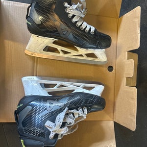2024 Bauer Elite Hockey Goalie Skates Regular Width 7.5 (Used)