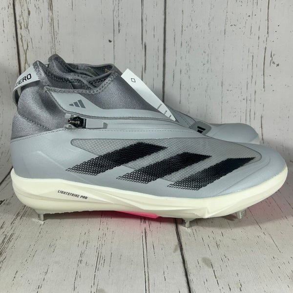 Adidas Adizero Impact+ Metal Baseball Cleats Gray Mens Size 9 ID0975