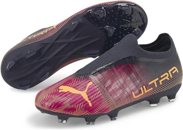 Puma Jr Ultra 3.4 FG/AG Fuchsia Neon Citrus Parisian Night 3C Soccer Cleats NIB