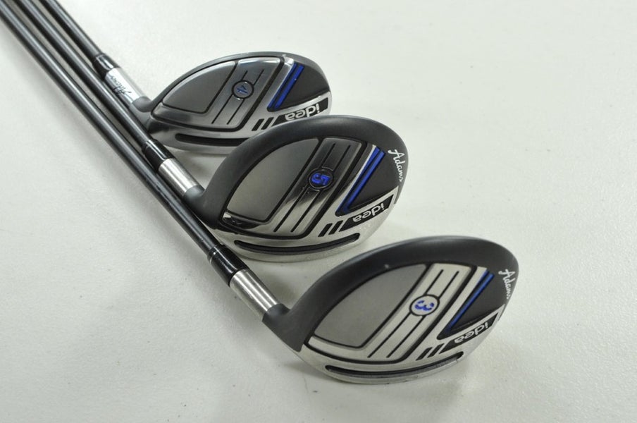 Adams Idea 2014 #3 and #5 Fairway Woods, #4 Hybrid Set Senior Flex RH # 200468